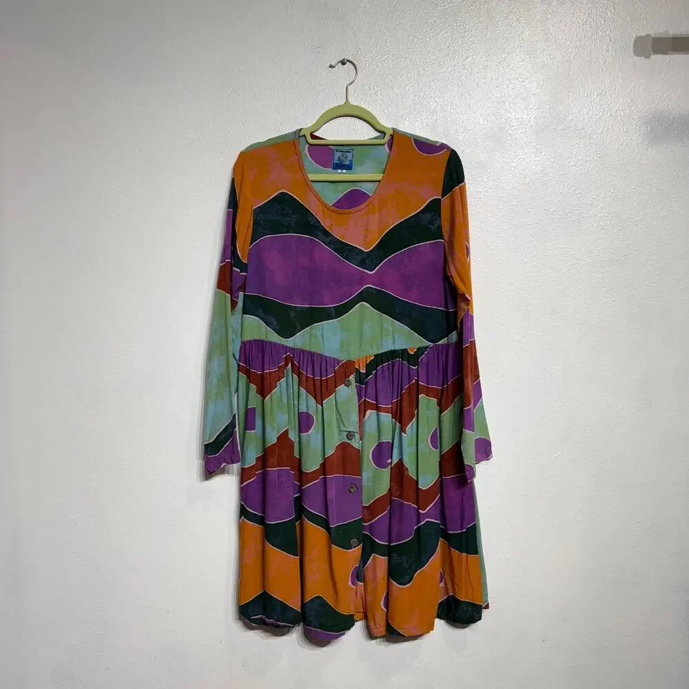 Endeavor Trading Vintage Mini Dress Sz S - Picture 2 of 13